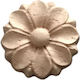 Wood Carved Solid Wood Rosette Flower 3cm