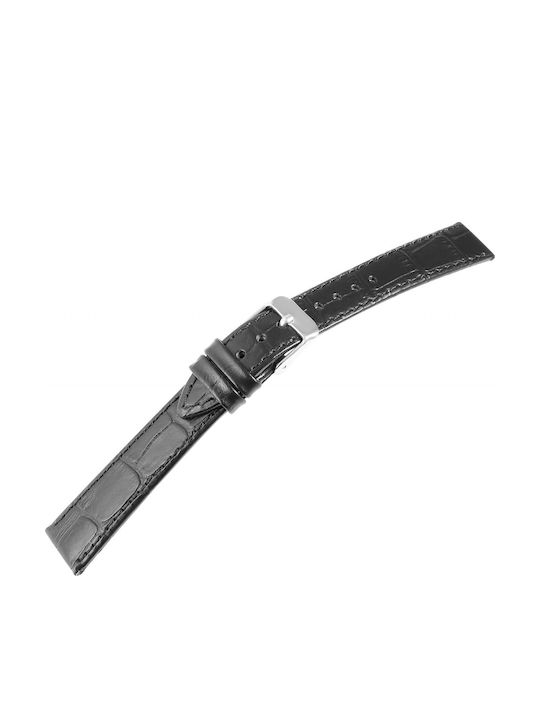 New Era Δερμάτινο Λουράκι Μαύρο 24mm