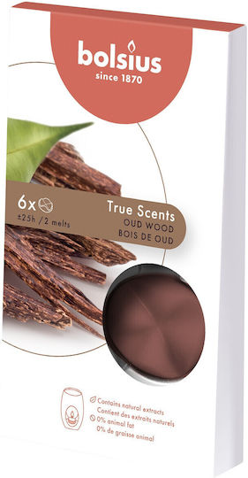 Bolsius Fragrance Wax Melt with Fragrance Sandalwood 6pcs 106gr