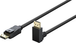 Goobay 77057 Καλώδιο DisplayPort male - 2m Μαύρο
