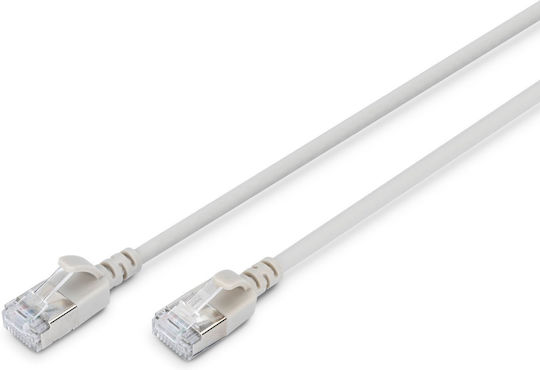 Digitus F/FTP Cat.6 (Gigabit) Καλώδιο Δικτύου Ethernet 7m Γκρι