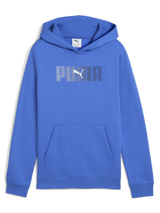 PUMA Παιδικό Φούτερ με Κουκούλα και Τσέπες Μπλε Ess Lab
