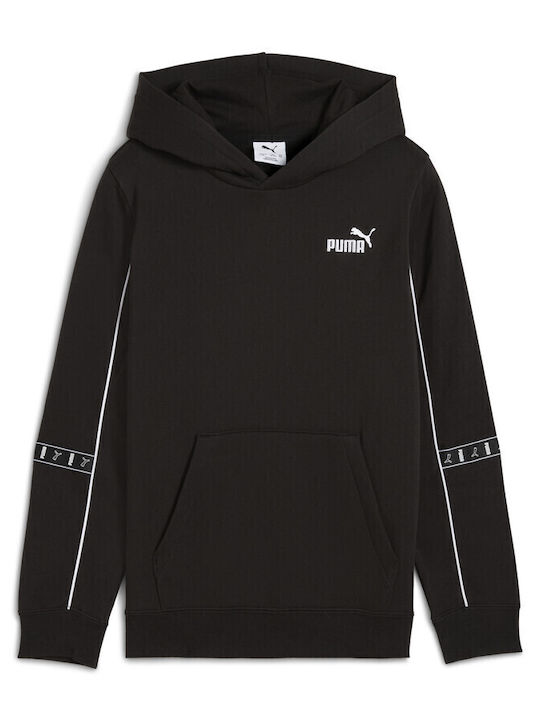 Παιδικό Φούτερ με Κουκούλα και Τσέπες Μαύρο Hoodie Fl
