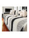 Linea Home Bengal Ριχτάρι Διθέσιου Καναπέ Chenille 180x240εκ. Μαύρο