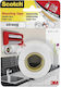 3M Self-Adhesive Double-Sided Tape White 19mmx1.5m 1pcs