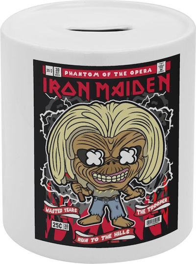 Iron Maiden Eddie Κουμπαράς Πορσελάνης Τάπα