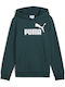 Kids Sweatshirt with Hood and Pockets Green Hoodie Fl