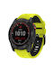 Curea Silicon Quickfit Garmin Fenix 22mm Galben Negru
