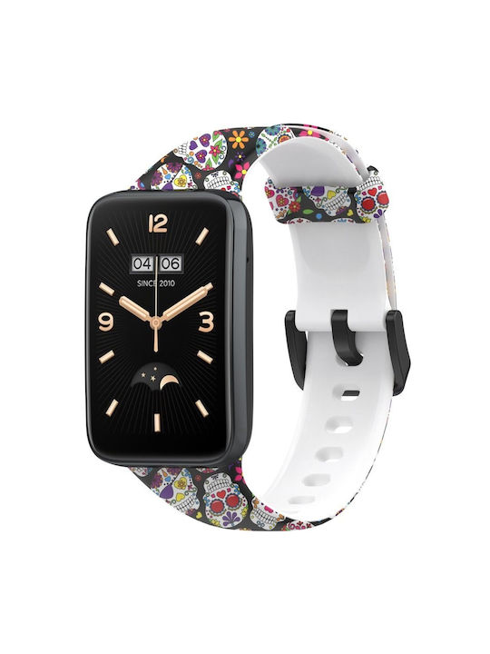 Curea Silicon Xiaomi Mi Band 7 Pro Cranii Multicolore