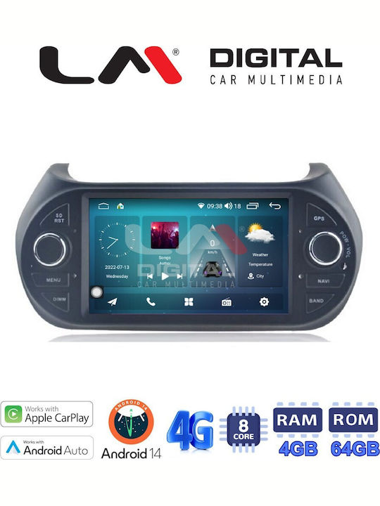 LM Digital Автомобилна Аудио Система (Блутут/USB/WiFi/GPS/Apple-Carplay/Android-Auto)