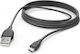 HAMA Regular USB 2.0 to micro USB Cable Μαύρο 3m 00201588 1τμχ