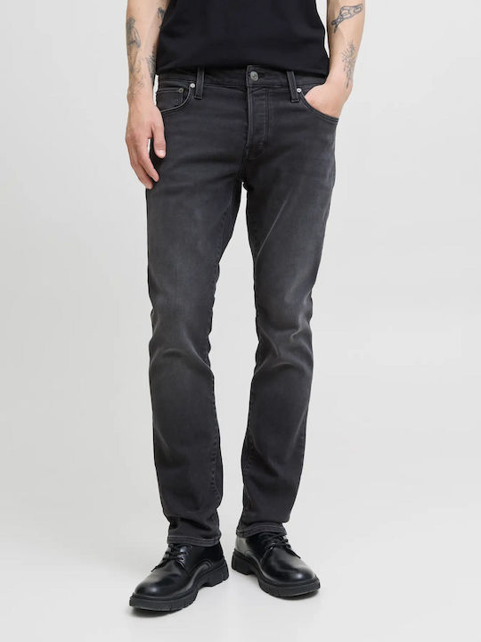 Jack & Jones Ανδρικό Παντελόνι Τζιν Regular Fit Straight Black Jack & Jones Ανδρικό Παντελόνι Τζιν Regular Fit Straight Black
