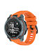 Garmin Instinct 3 45mm Silikon Tragbare Bänder Orange