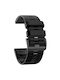Curea Silicon Quickfit 22mm Garmin Neagră