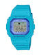 Casio G-shock Ψηφιακό Γυναικείο Ρολόι Χρονογράφος Μπαταρίας με Μπλε Καουτσούκ Λουράκι