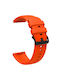 Silikon Tragbare Bänder 22mm Orange