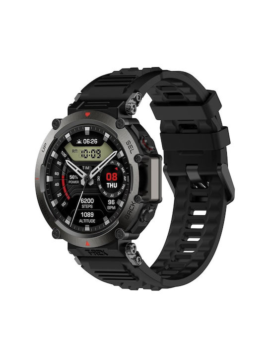 Curea din Silicon Amazfit T-rex Ultra Neagră Curea din Silicon Amazfit T-rex Ultra Neagră