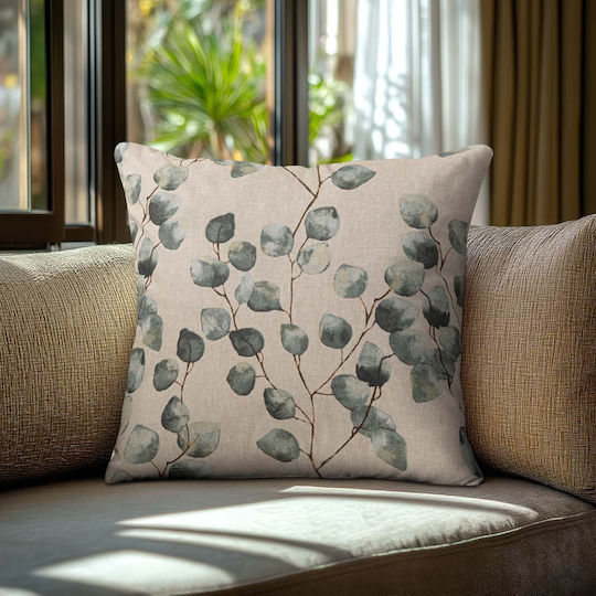 Beauty Home Decorative Pillow Case Eucalyptus Multicolour 45x45cm