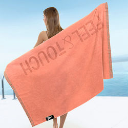 Feel & Touch Πετσέτα Θαλάσσης Βαμβακερή Sunny Papaya