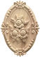 Decor Central Sculptat Din Lemn Masiv 21x15x1.8cm
