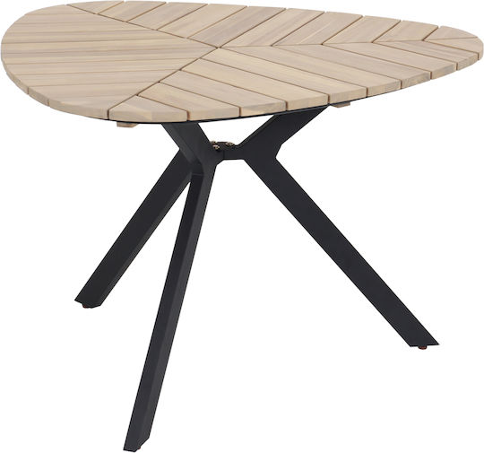 Oval Kitchen Table Acacia 120x120x73cm Oval Kitchen Table Acacia 120x120x73cm