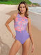 Sportlicher Badeanzug Purple