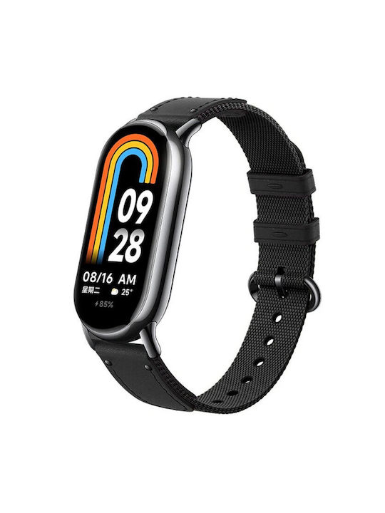 Curea Nylon Xiaomi Smart Band 10 9 8 Neagră