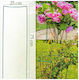 Suport Metalic Pentru Flori Utilizare Exterioară Set 3 Bucăți 25x75 Cm Verde