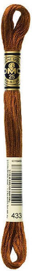 Stickgarn Mouline Dmc 117 Braun 433