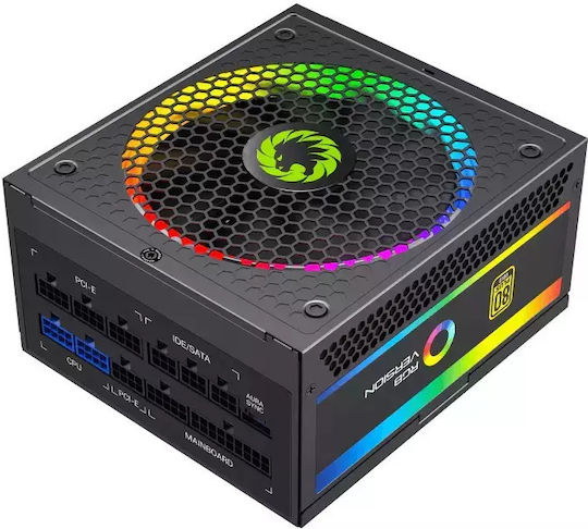 GameMax 1050W Черен Захранващ Блок За Компютър Пълен Модул 80 Plus Gold