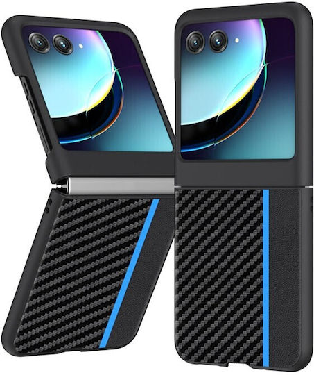 Carbon Fiber Back Cover Plastic Black (Razr 40 Ultra)