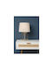 Ostaria Metal Table Lamp for Socket E27 with Beige Shade and Base