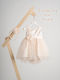 Piccolino Zoe Peach Orange Baptism Dress