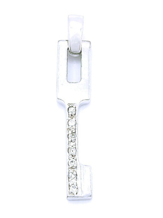 PS Silver Klemmchen mit Steinen aus Silber mit Zirkon