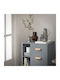 Nachttisch Holz Gray 48x40x60cm