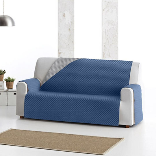 Eysa Elastische Abdeckung für Vier-Sitzer-Sofa C/03 Blue/grey 250εκ. 1Stück F247203