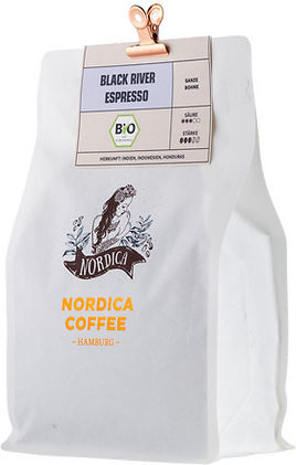Nordica Coffee Espresso Kaffee Indien Karamell Bohnen 500gr