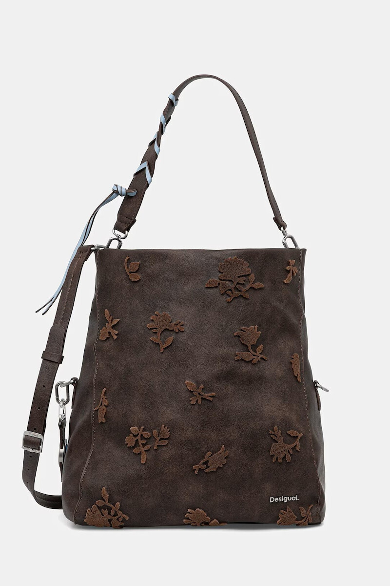 Desigual Geantă de damă De mână Maro 25WAXPBA-6009 | Skroutz Romania