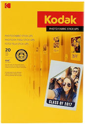 Kodak Paper Canvas Texture Stick Up Repositionable 10x15 255g 20 Sheets Kodak Paper Canvas Texture Stick Up Repositionable 10x15 255g 20 Sheets