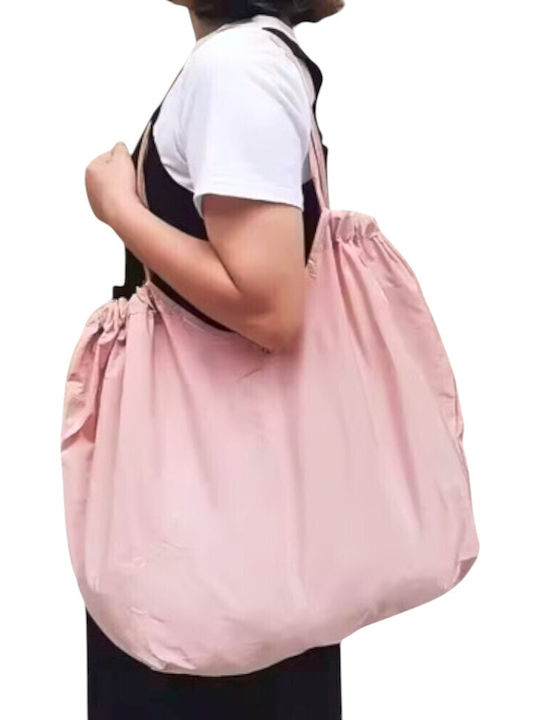 Pink Portable Foldable Shopping Bag Drawstring Queen Mother