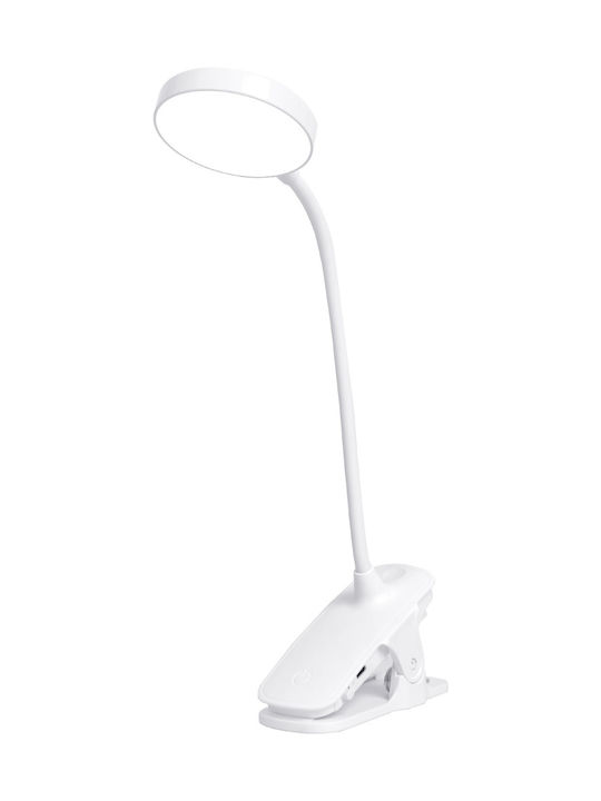 ARlight LED Φωτιστικό Γραφείου και Κλιπ σε Λευκό Χρώμα