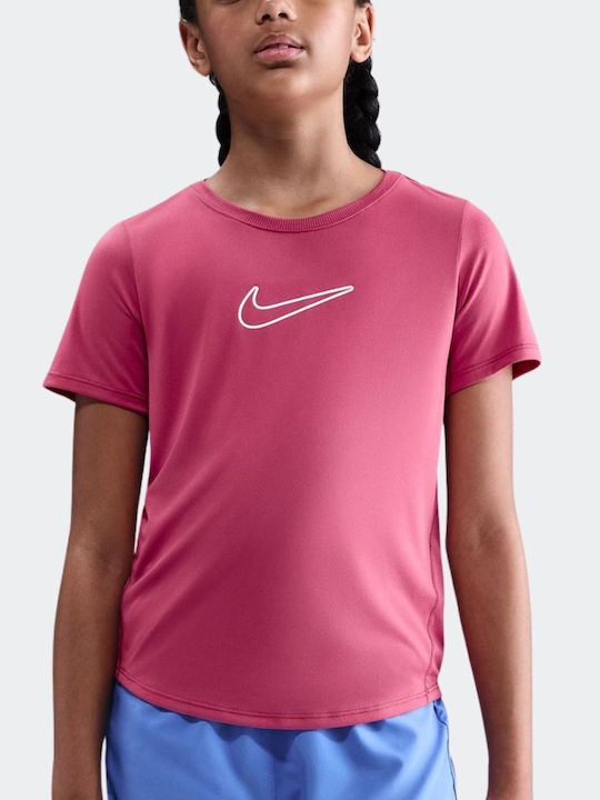 Nike Παιδικό T-shirt Dri-Fit Ροζ Dri-fit