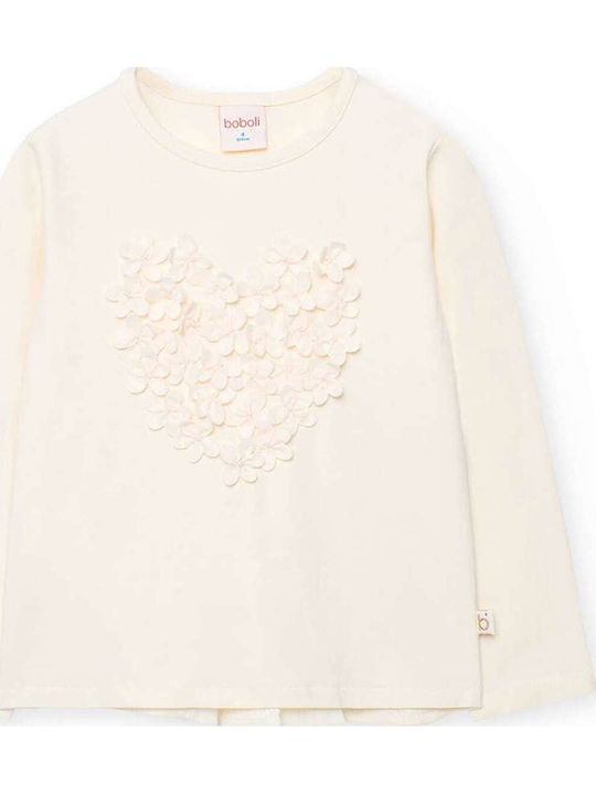 Kids' Shirt Long Sleeve Ecru
