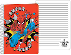 Spiderman Spiral Ruled Notebook A5 80 Paper Sheets