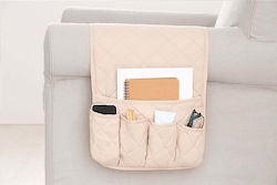 Beige Quilted Sofa Organizer Beige Quilted Sofa Organizer