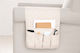 Ivory Quilted Organizer Sofa