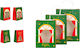 Twisted Handle Window Christmas Bag for Gift Multicolored 19x13x26cm. 12pcs
