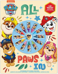 Paw Patrol Future Leader Notizbuch + Mini Buntstift-Set