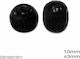 230100010 Holzperle 10mm Loch 3mm 10 Stück Schwarz 10 Stück