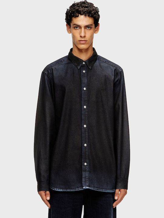 Diesel D-simply Βαμβακερό Πουκάμισο Black